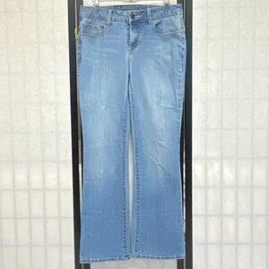 Faded Glory High Rise Stretch Embroidered Bootcut Jeans Faded Medium Wash 10